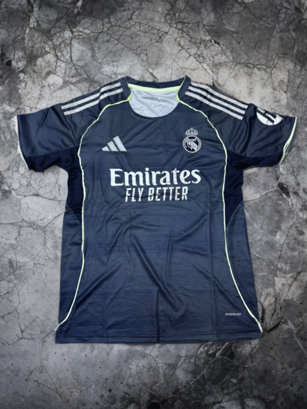 Real Madrid Fan Version Dark Grey Away Jersey with shorts