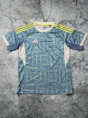Juventus Blue Maze Shirt with Shorts (Fan Version)