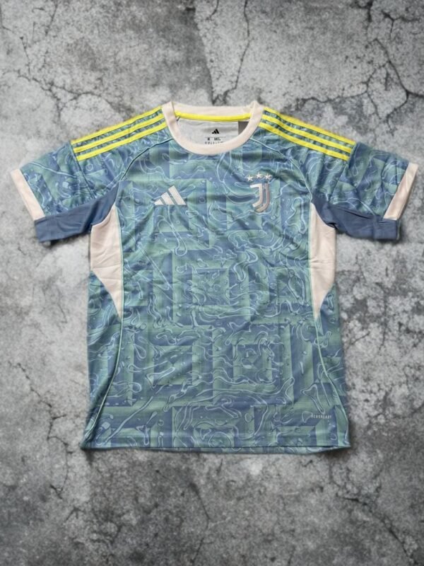 Juventus Blue Maze Shirt with Shorts (Fan Version)