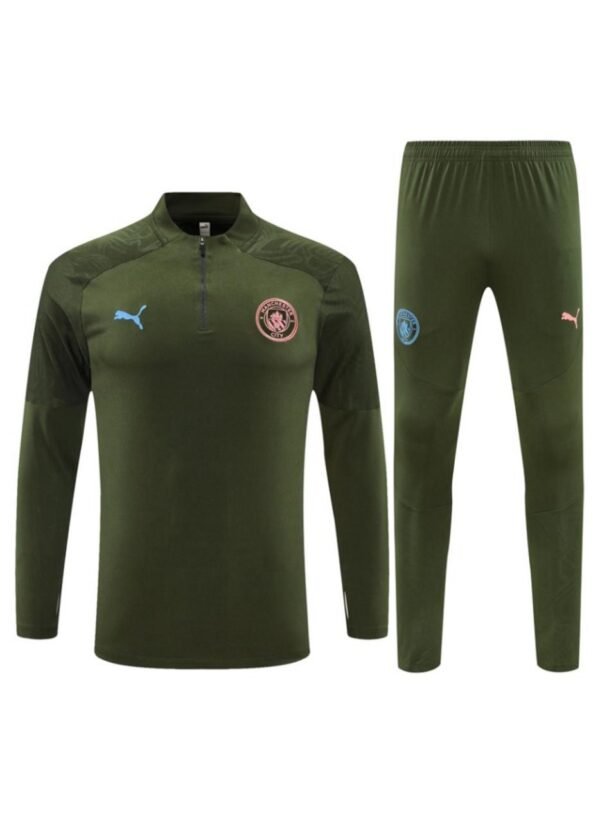 Manchester City Olive Green Training Suit with Pants