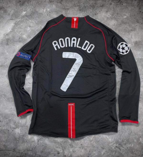 MAN UNITED 2008 BLACK JERSEY [ID: B 3] - Image 2