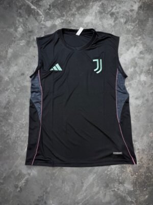 Juventus Black Sleeveless Training Shirt