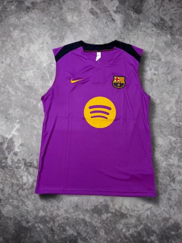 FC Barcelona Purple Sleeveless Training Jersey