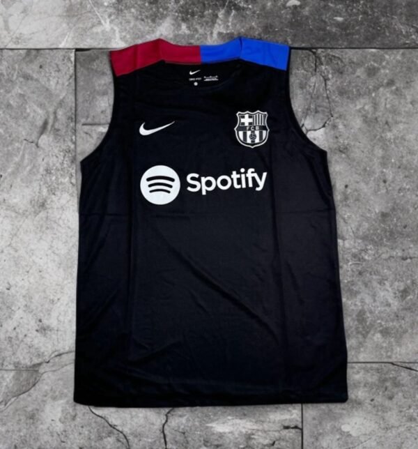 FC Barcelona Black Sleeveless Training Jersey