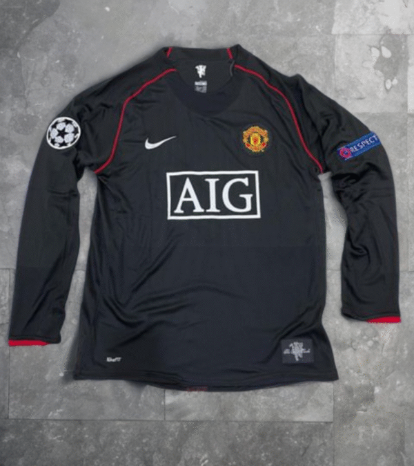 MAN UNITED 2008 BLACK JERSEY [ID: B 3]