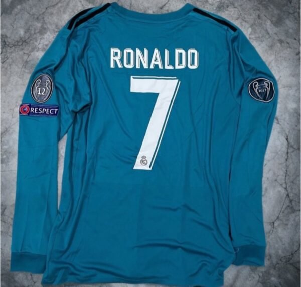 RONALDO REAL MADRID
GREEN LONGSLEEVES JERSEY [ID: H 6] - Image 2