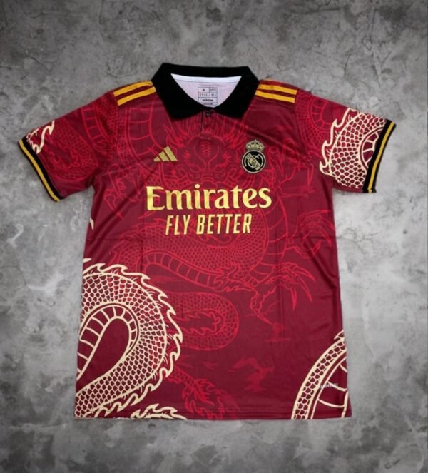 REAL MADRID RED DRAGON JERSEY [ID: E 2]