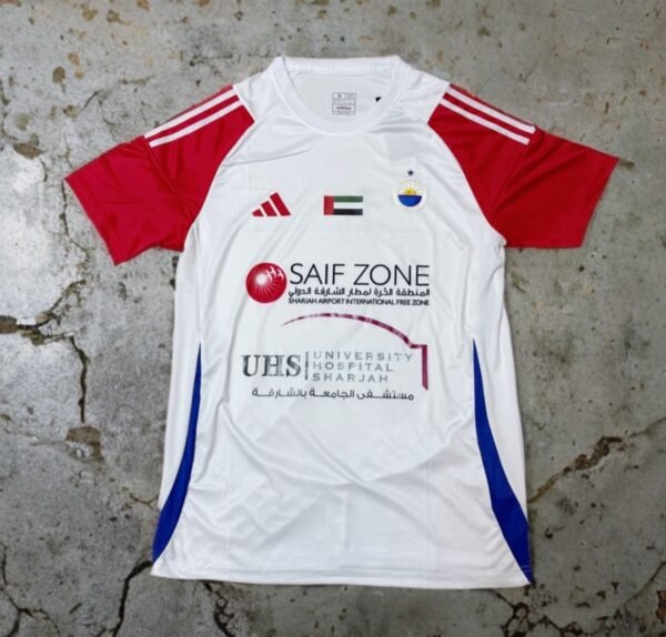 SHARJAH FC 2024-2025 HOME JERSEY [ID: A 2. B 2   C 2 D 2]